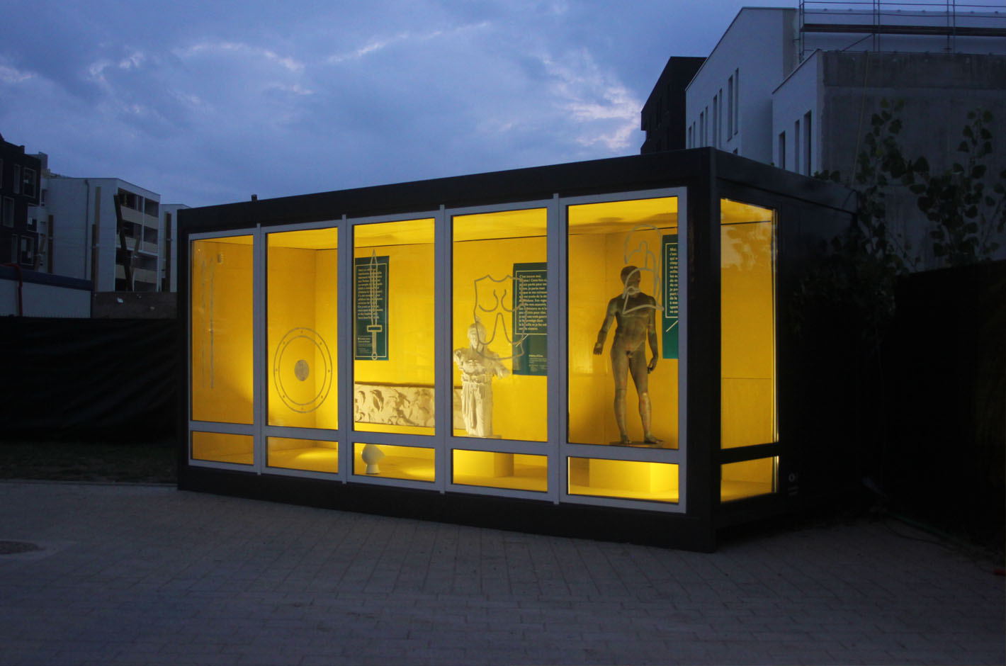 Athènes Cronenbourg - Atelier Pandore - Production d'exposition - Exposition urbaine - Exposition itinérante - Container maritime - Mini-musée - musée urbain